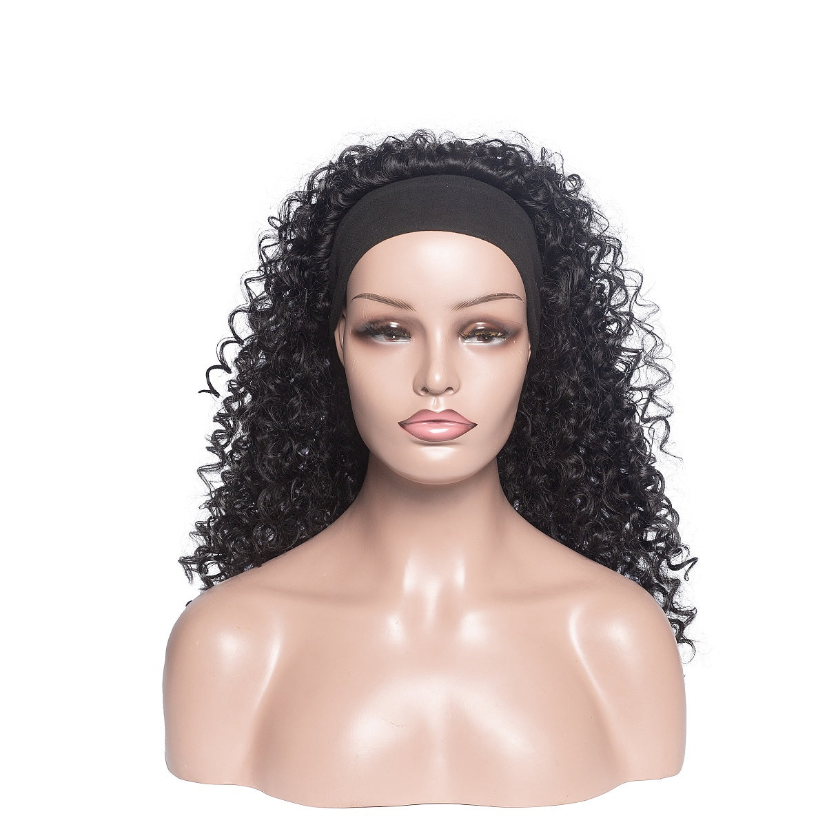 Headband Wig Deep Curly Headband Wigs for Black Women Water Wave Head