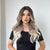 Blonde Brown White Long Wave Synthetic Wig