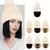 beanie Hat with Hair Extensions Cap Attached 9.5'' Straight Short Bob Hairpiece Wig