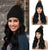 Wigyy Black Beanie Wig Hair Extensions