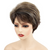 Short Wigs Bangs Pixie Cut Natural Wigs Brown Ombre Hair Wig for Women