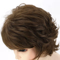 Short Curly Brown Pixie Cut Wigs for White Women