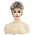 Blonde Pixie Cut Wigs for White Women Mixed Blonde Short Wigs