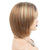 Ash Blonde Layered Bob Wigs with Air Bangs Short Straight Wig For Women