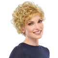 Blonde with Bangs Short Curly Womens Wigs