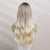 26 Inches  Long Curly Wavy Ombre Blonde Wig