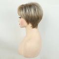 Short Ombre Beige Layered Wigs for Women