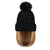 beanie Hat with Hair Extensions Cap Attached 9.5'' Straight Short Bob Hairpiece Wig