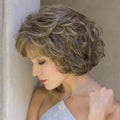 Short Curly Mixed Brown Wigs for Women Layered