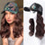Long Wavy Hair Hat Wig  Naturally Connect Wig Summer Adjustable Hat Wig