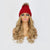 Knit Beanie Winter Hat with Removable Hair Hat Wig