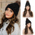 Wigyy Black Beanie Wig Hair Extensions