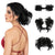 Messy Bun Hair Piece Side Comb Clip in Hair Bun Hairpiece for Women Short Curved Versatile Adjustable Styles Easy Hair pieces