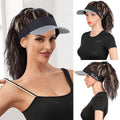 Hat with Ponytail Synthetic Short Wavy Ponytail Sun Hat with Hair (8 Color)
