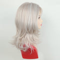 16 Inches Platinum Blonde Wavy Layered Wig