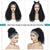 Water Wave Headband Wigs Natural Black Curly Wig