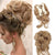 Messy Bun Hair Piece Wavy Curly Chignon Ponytail Hairpiece for Daily Wear