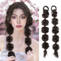 2PC Synthetic High Temperature Silk Natural Bubble Braid Wig Ponytail