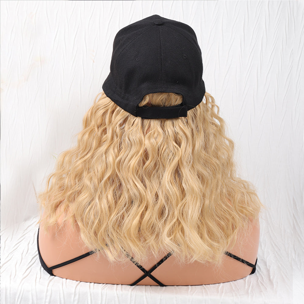 Medium Length Wavy Curly Hair Baseball Cap Wig Wigyy