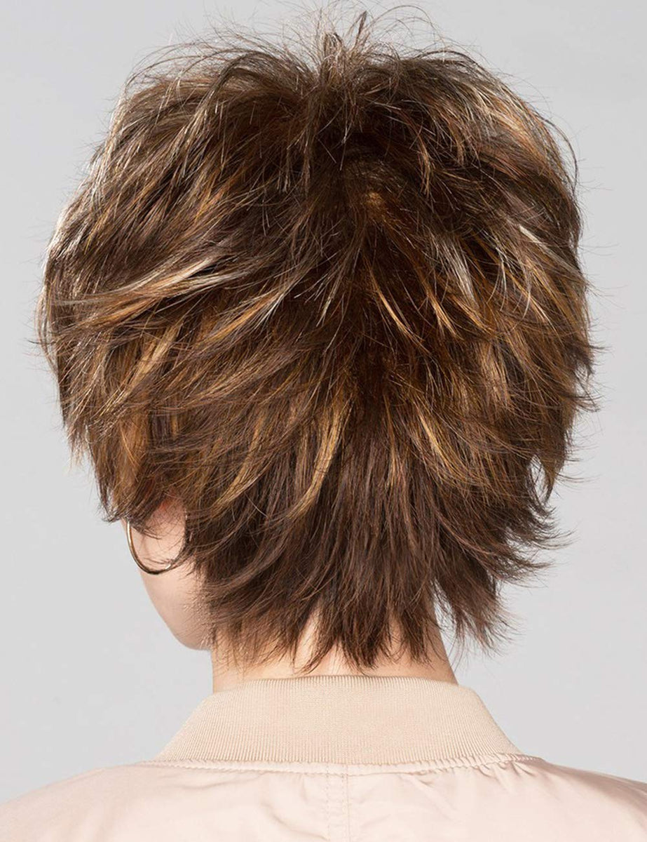 Brown Highlight Short Pixie Wigs – Wigyy