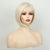 Short Blonde Bob Wigs for Women Layered Straight Wig