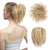 Tousled Updo Messy Bun Hair Piece Hair Extension Ponytail With Elastic Rubber Band