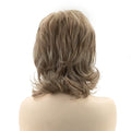 Short Mixed Blonde Curly with Bangs Natural Wigs