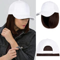 Ins Hot Baseball Cap with 14'' Hair Extensions Adjustable Wig