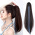 Mid-length Straight Hair Natural Grab Clip Ponytail Wig