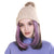 Beanie Hat with Hair Extensions Attached Straight Short Bob  Wig