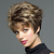 Short Wigs Bangs Pixie Cut Natural Wigs Brown Ombre Hair Wig for Women