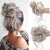 Messy Bun Hair Piece Wavy Curly Chignon Ponytail Hairpiece for Daily Wear