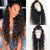2022 NEW Hot Curly Black Lace Front Long Wigs