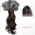 Claw Clip Ponytail Hair Extensions long Wave hair Natural bow Tail False Hair