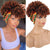 Wrap Wigs for Black Women Short Wigs High Puff Full  with Scarf Turban Drawstring Wig