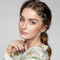 Wigyy 6PCS Star Hair Clip Pins Exquisite Hollow Barrettes, Chic Metal Clamp Fashion Headpieces Accessory Decoration Stylish Frame
