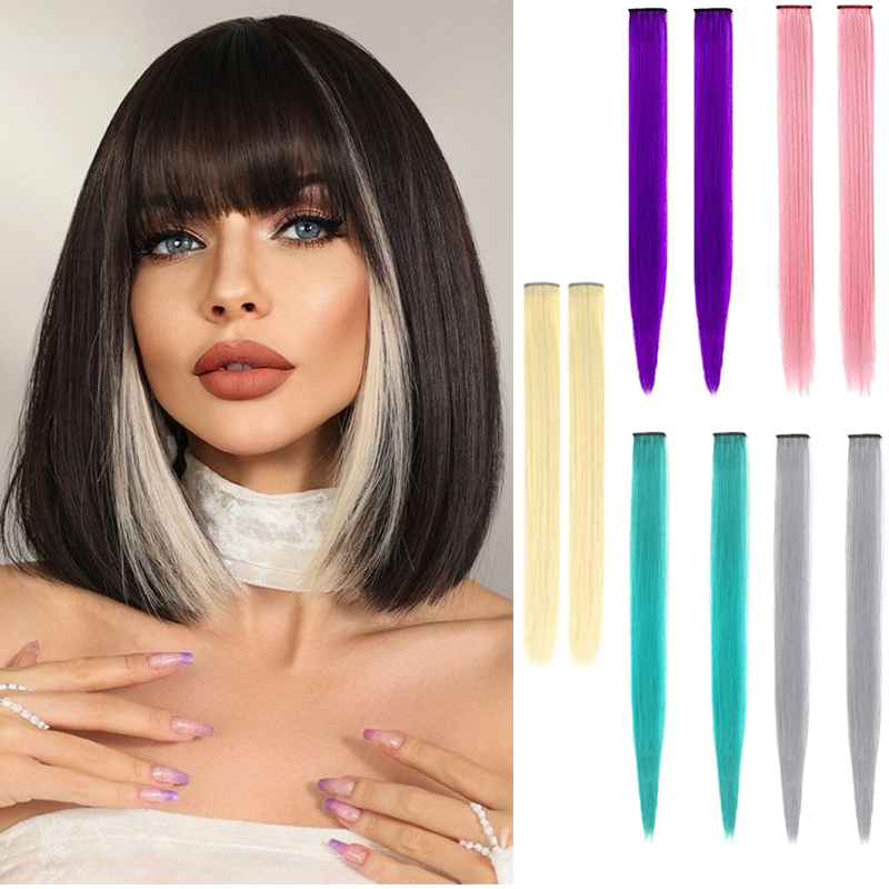 Colorful Clip In Hair Extensions(10 Piece) – Wigyy