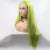 Grass Green Handmade Synthetic Lace Front Wigs Cosplay Party Use