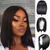 20CM Straight Bob Lace Front Human Hair Wigs