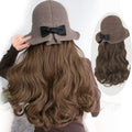 Ins Hot Fisherman's Cap Wig Long Curly Hair Big Waves For Daily Use