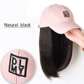 Pink Baseball Cap Hat Wigs