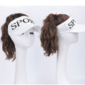 Ponytail Small Wave Baseball Cap Exposed Top Wig White Cap Wig