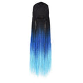Long Braid Gradient Color Black Cap Wig