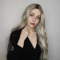 Long Wavy Ombre Blonde Mini Lace Wig
