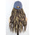 Navy Blue Baseball Cap Mixed Color Wig