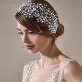 Wigyy Wedding headpiece Crystal Forehead Band Bridal Hair Vine For Bride and Bridemaid