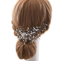 Wigyy  Wedding Hair Clip Rhinestones  for Women Bridal Flower Hair Piece Crystal Wedding Hair Accessories for Brides