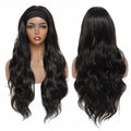 26 Inch  Wave Headband Wig Ombre Brown Blonde Wave Turban Wigs