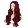 Ins Hot Long Curly Mini Lace Front Red Wigs