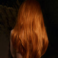 Long Wave  Orange Lace Wig for Women Daily Makeup Heat Resistant Fiber Middle Deep T Part Synthetic Lace Front Wigs